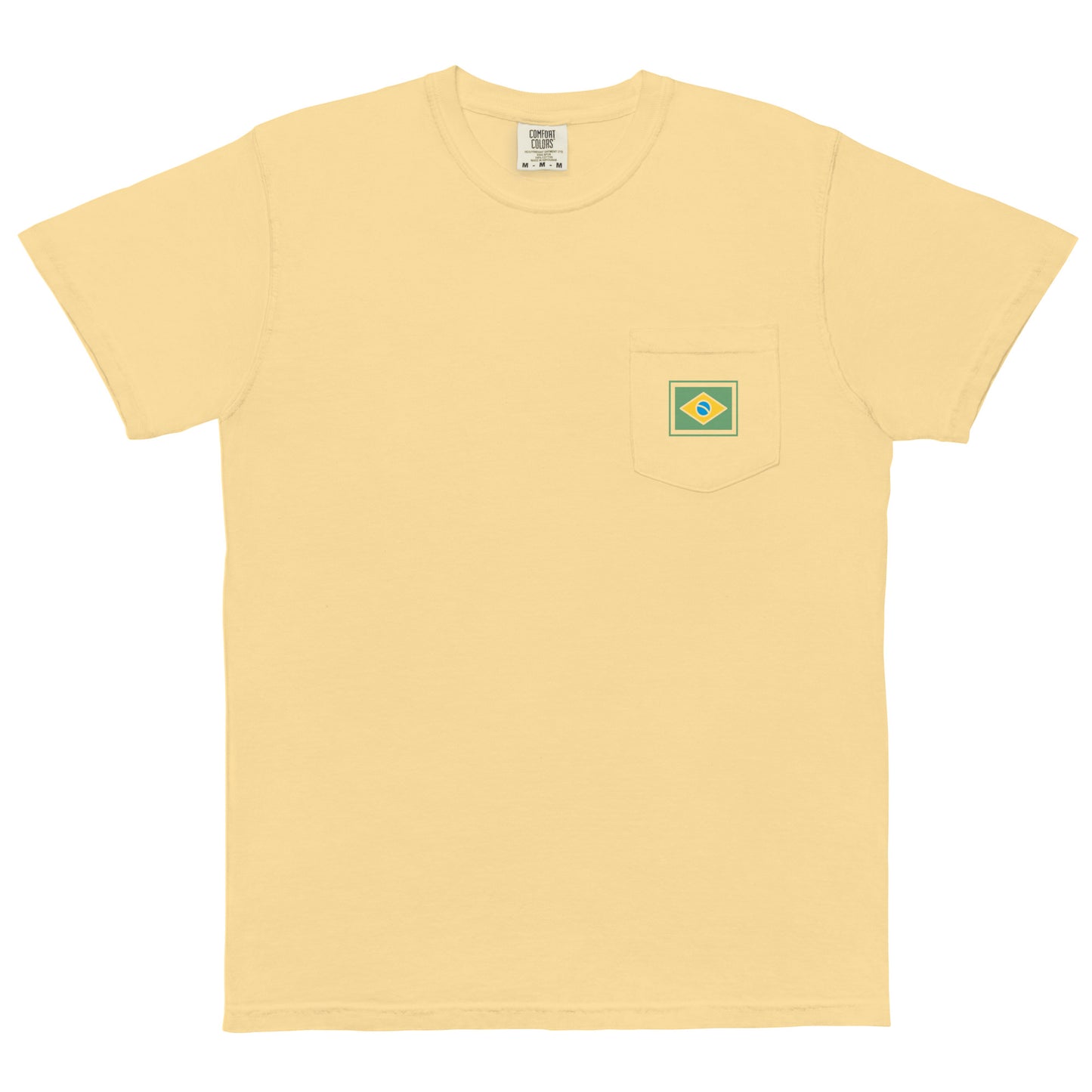 Camiseta de Bolso - Brasileiro - Grife Brasil-Flag - unissex - Roupa Regional Brasileira | Berimba