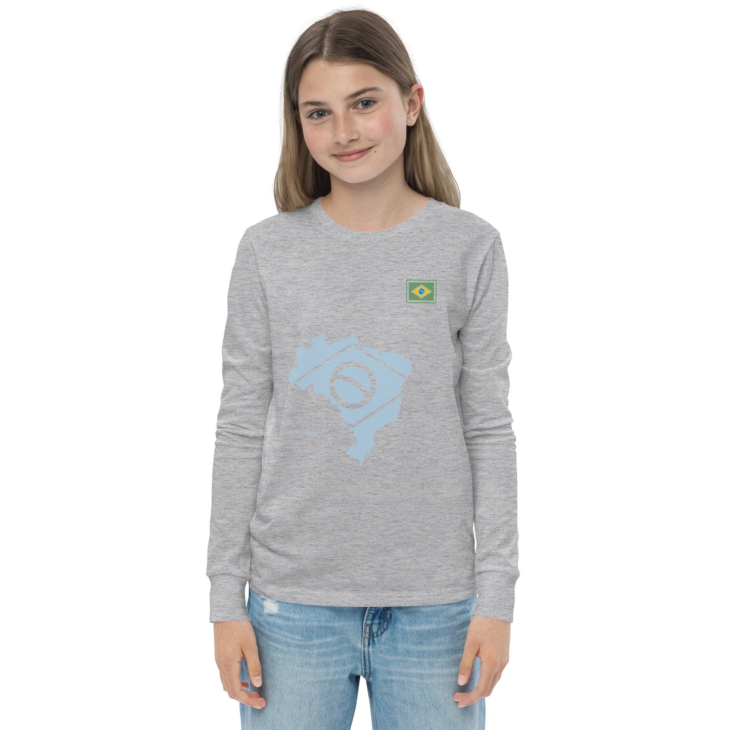 Camiseta Manga Longa Kids - Mapa do Brasil - unissex - Roupa Regional Brasileira | Berimba