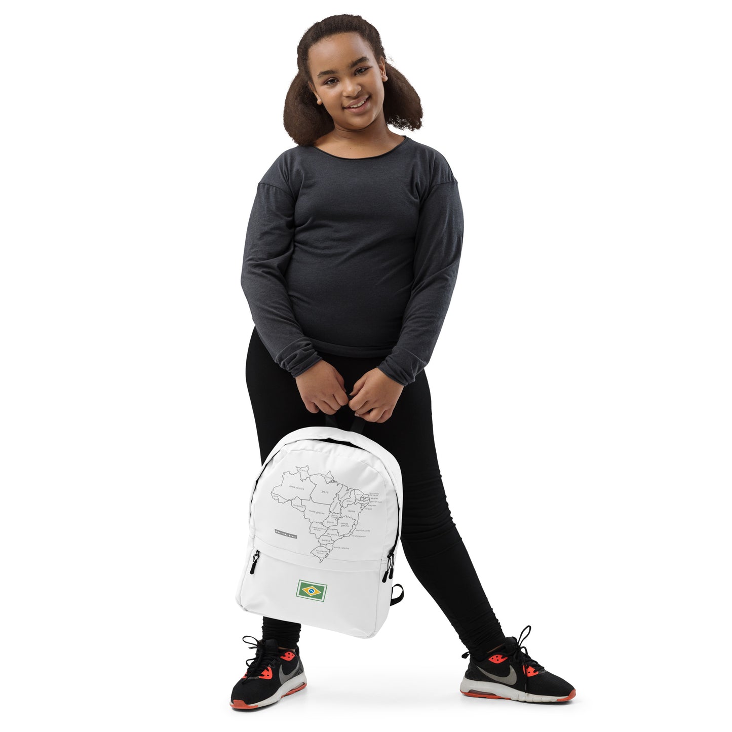 Backpack - Minimalist Brazil Map - Brazilian Regional Clothing | Berimba