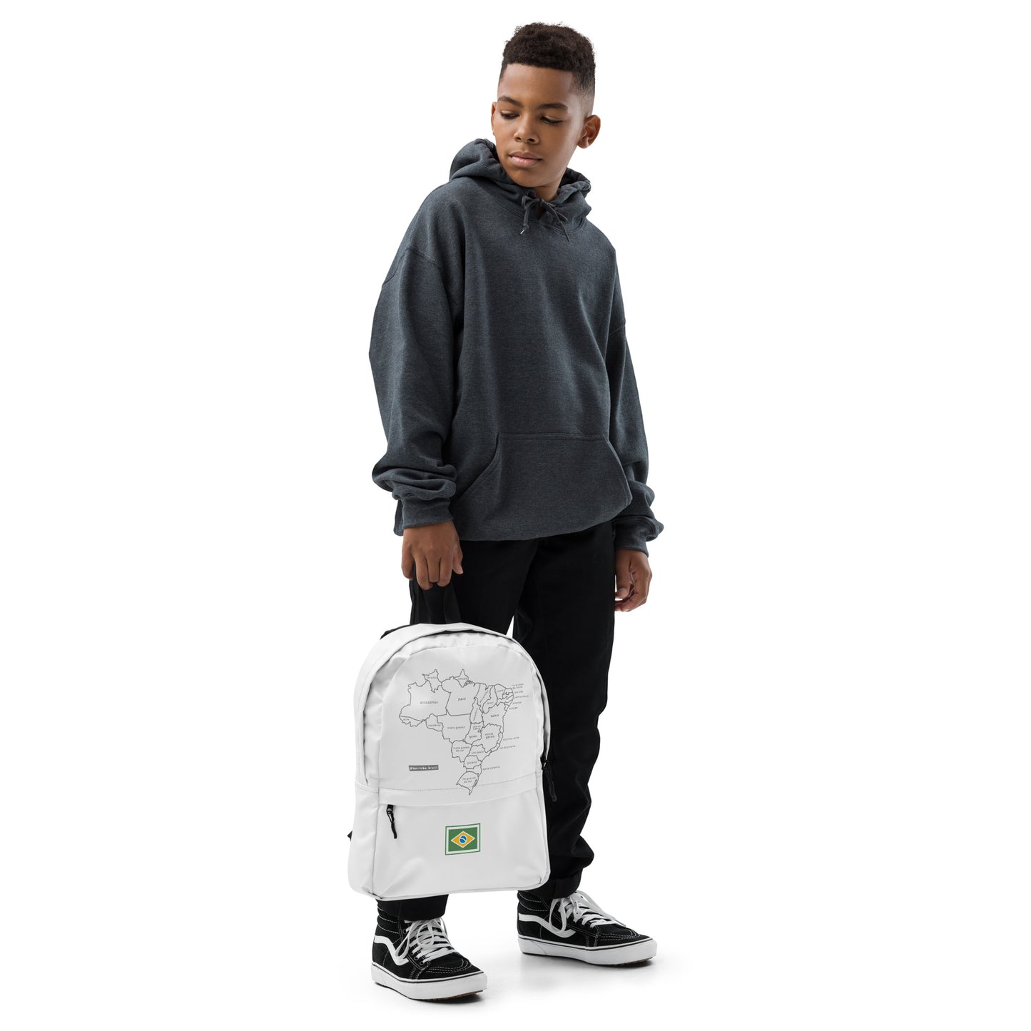 Backpack - Minimalist Brazil Map - Brazilian Regional Clothing | Berimba