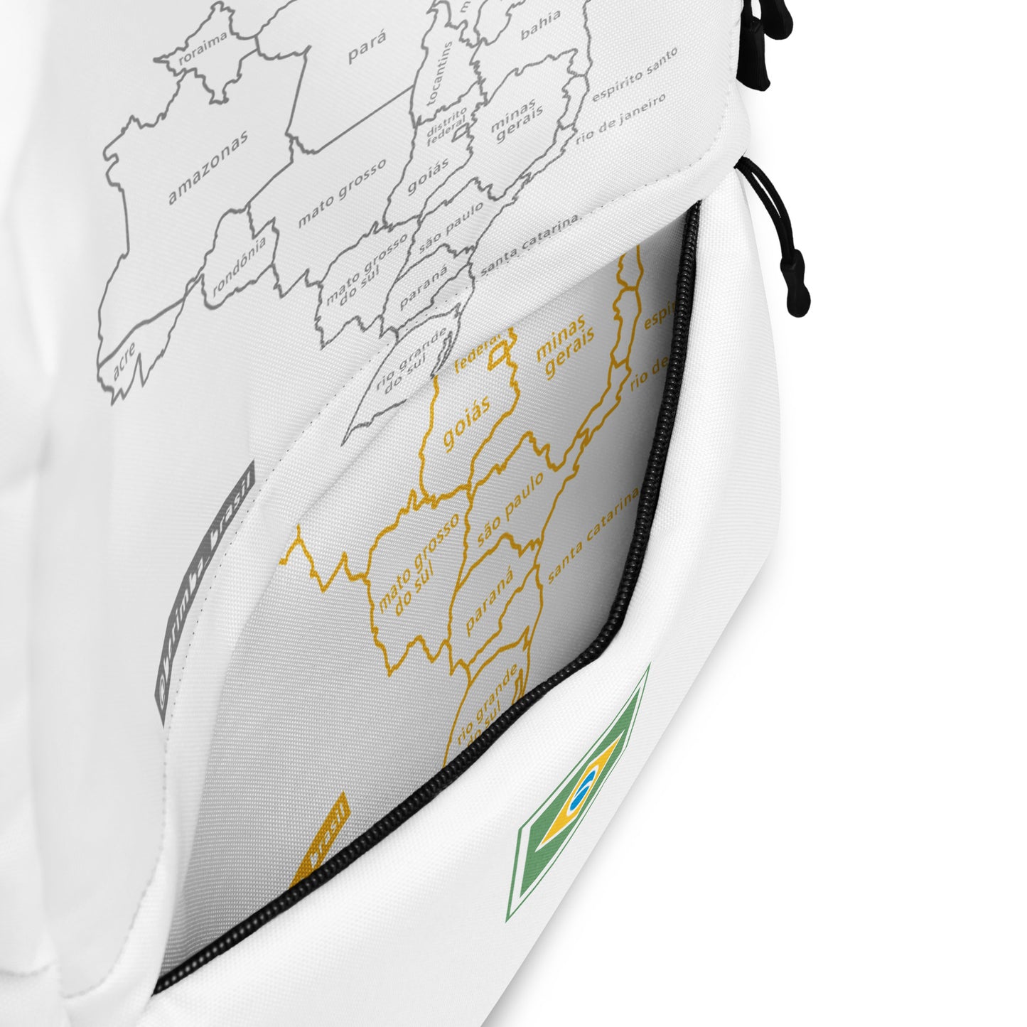 Backpack - Minimalist Brazil Map - Brazilian Regional Clothing | Berimba