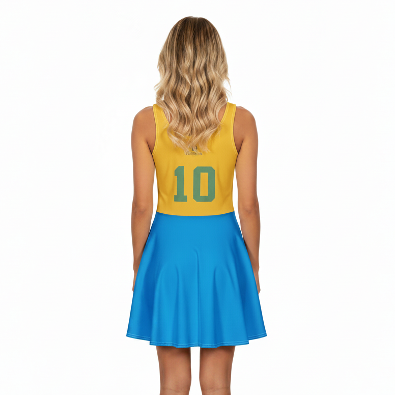 Vestido Rodado Torcida Brasil – Taça na Raça | Berimba