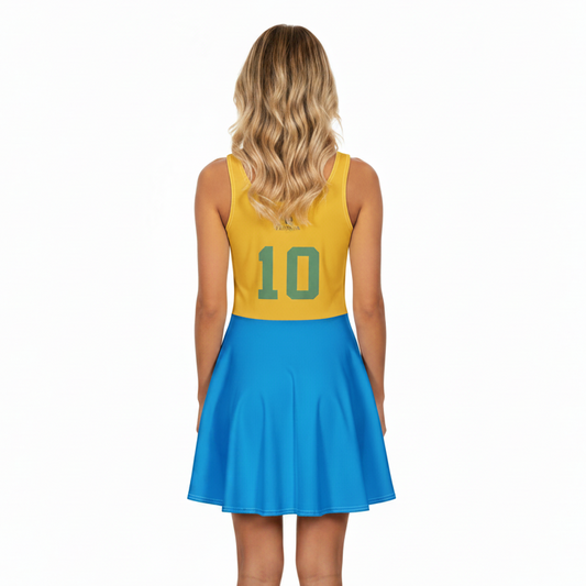 Vestido Rodado Torcida Brasil – Taça na Raça | Berimba