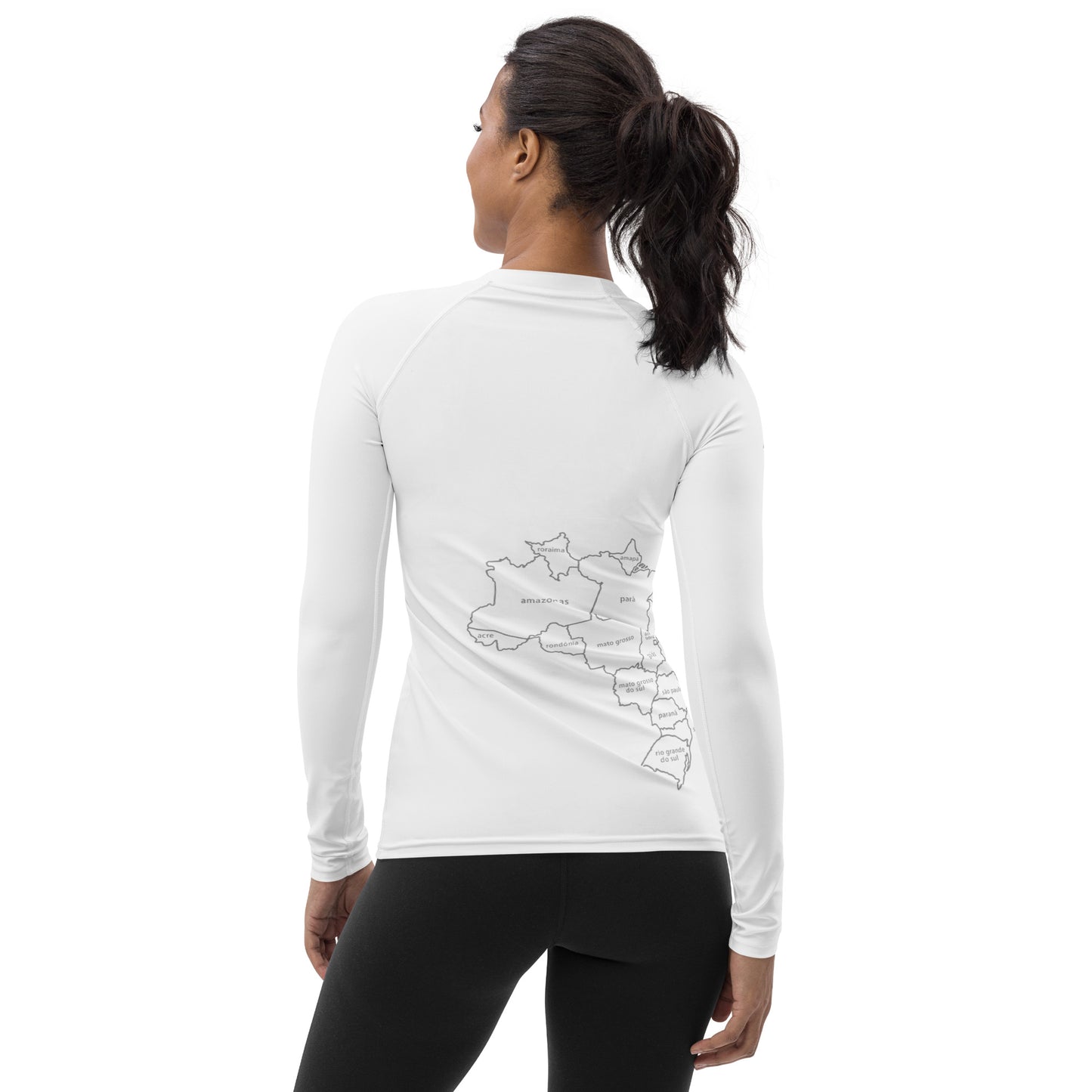 Lycra UV de Playa-Surf - Brasil Map - Gurias