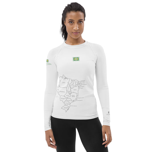Lycra UV de Playa-Surf - Brasil Map - Gurias