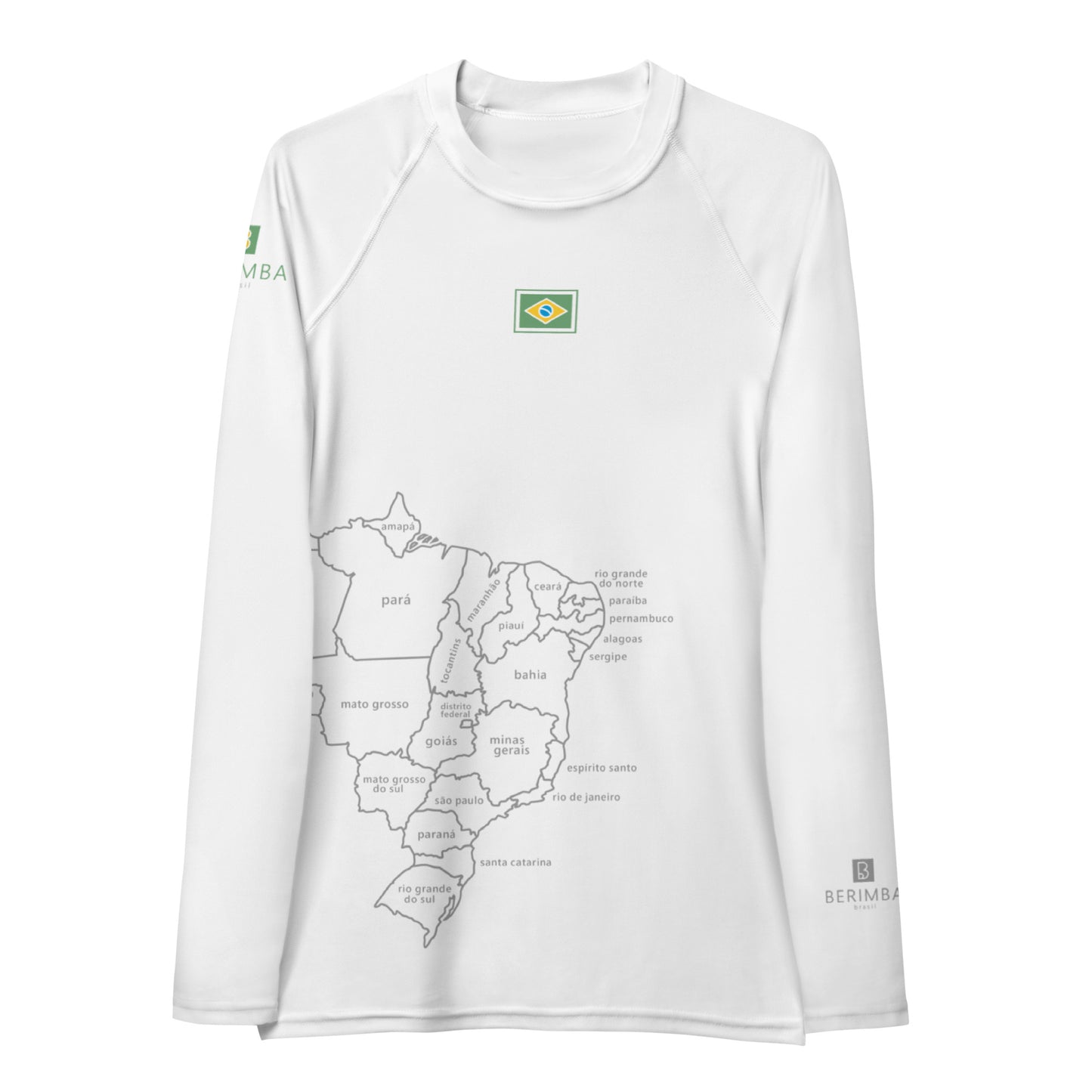 Lycra UV de Playa-Surf - Brasil Map - Gurias