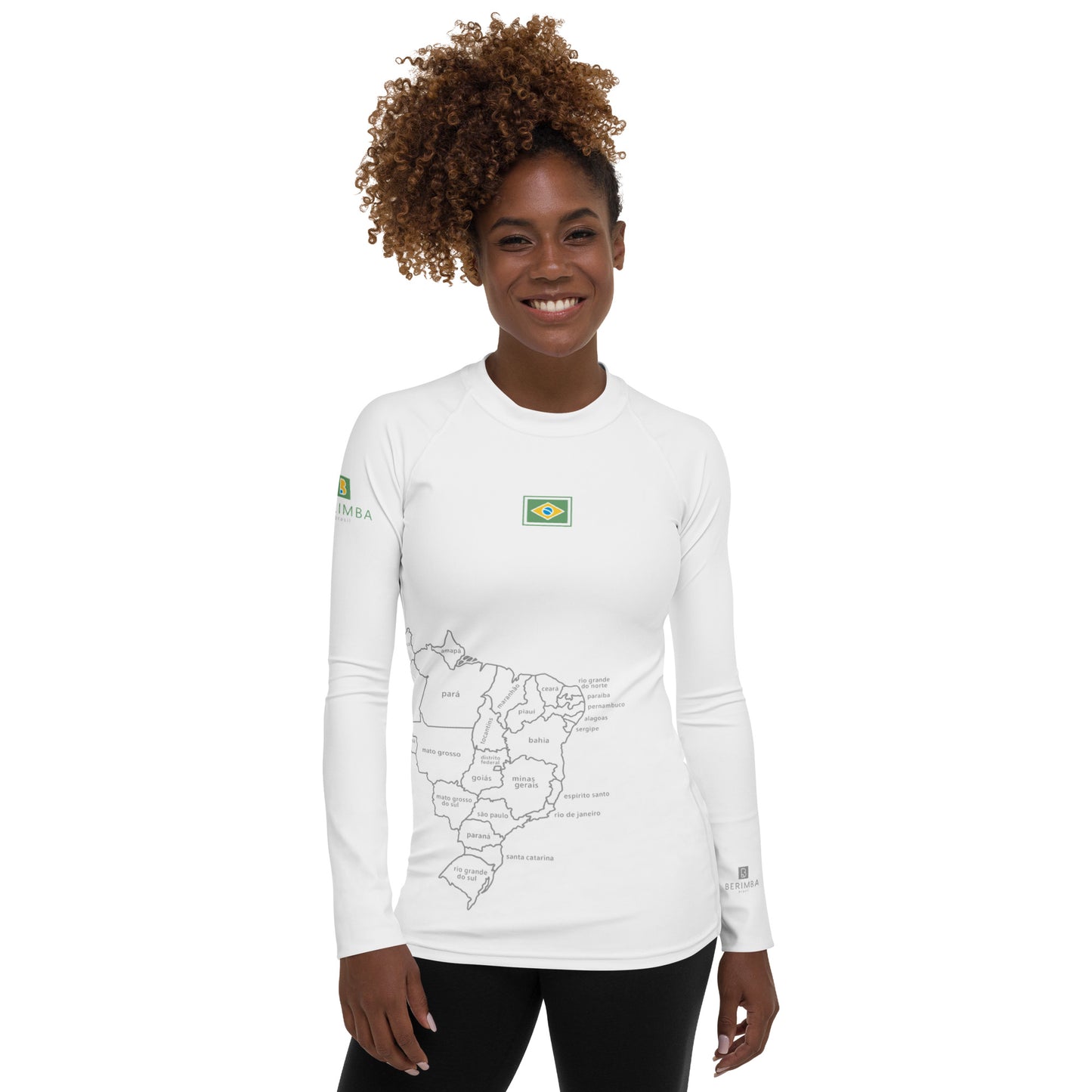 Lycra UV de Playa-Surf - Brasil Map - Gurias