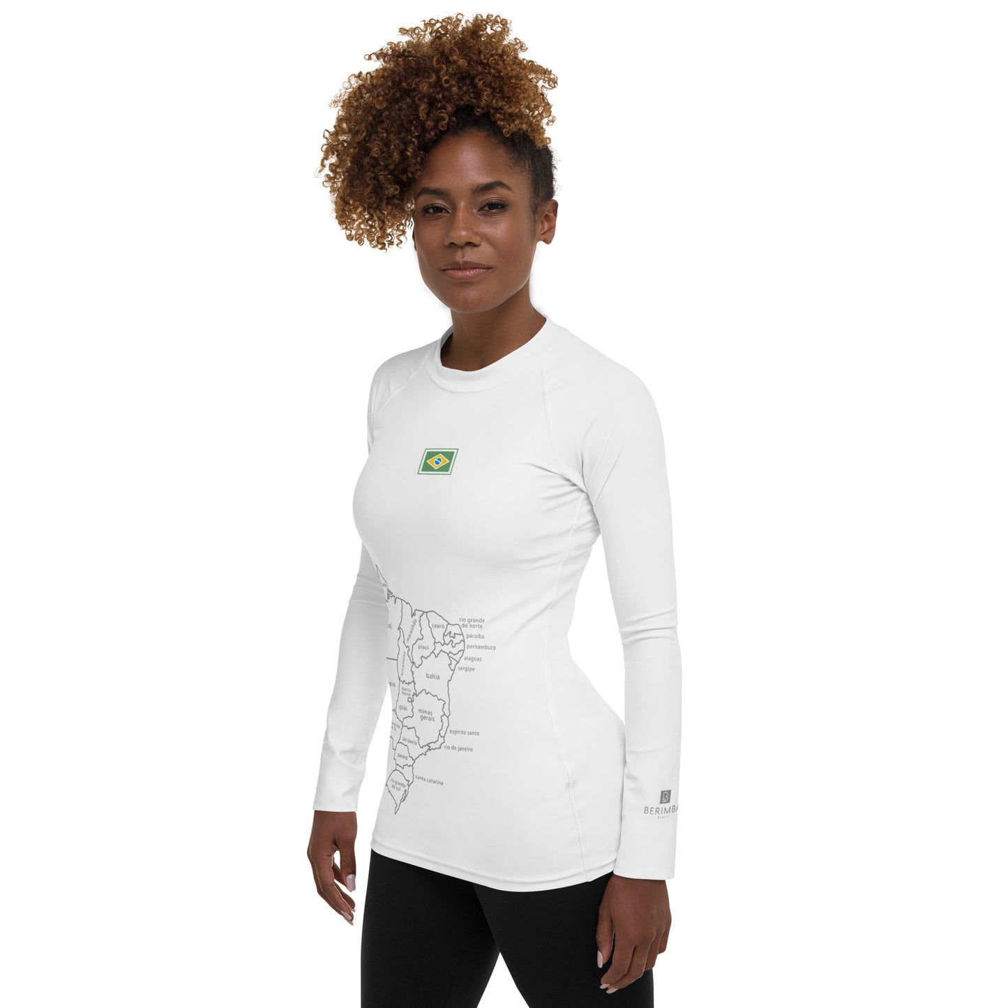 Lycra UV de Playa-Surf - Brasil Map - Gurias