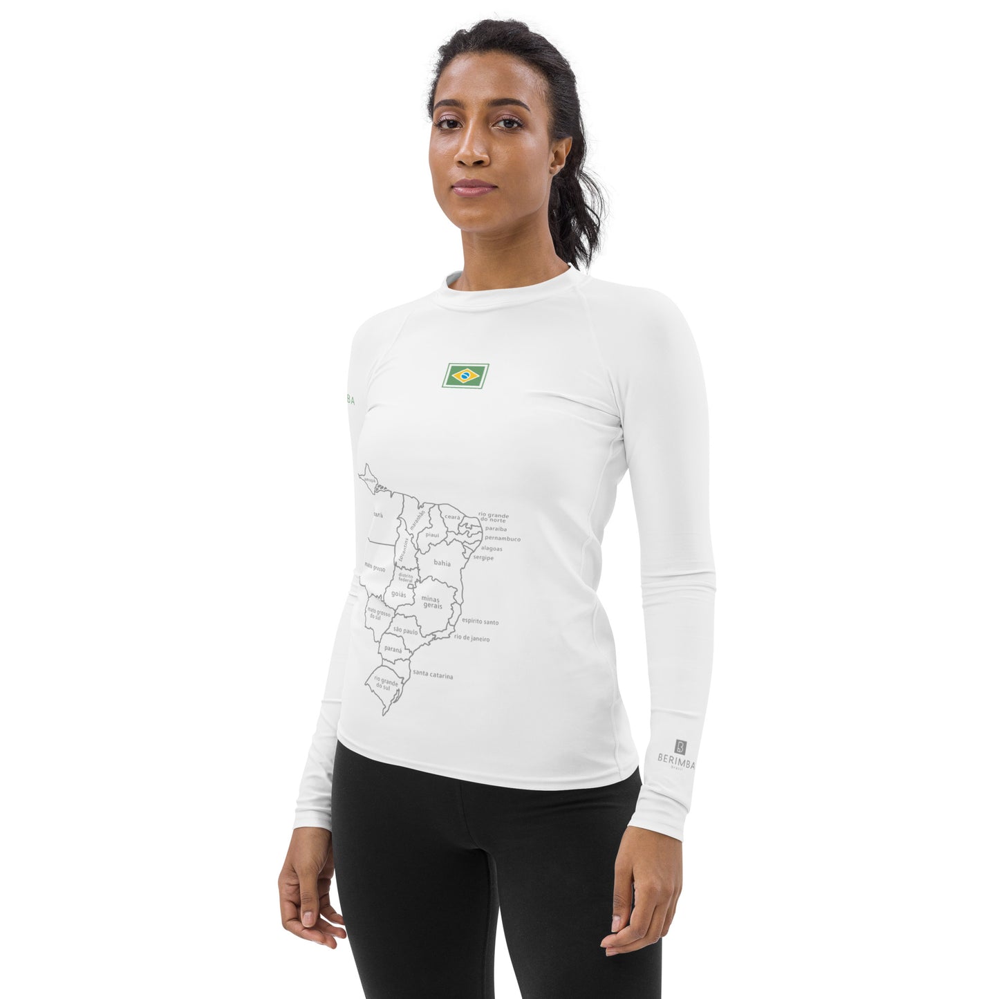 Lycra UV de Playa-Surf - Brasil Map - Gurias