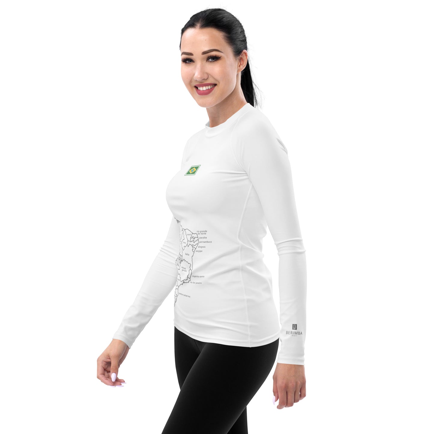 Lycra UV de Playa-Surf - Brasil Map - Gurias