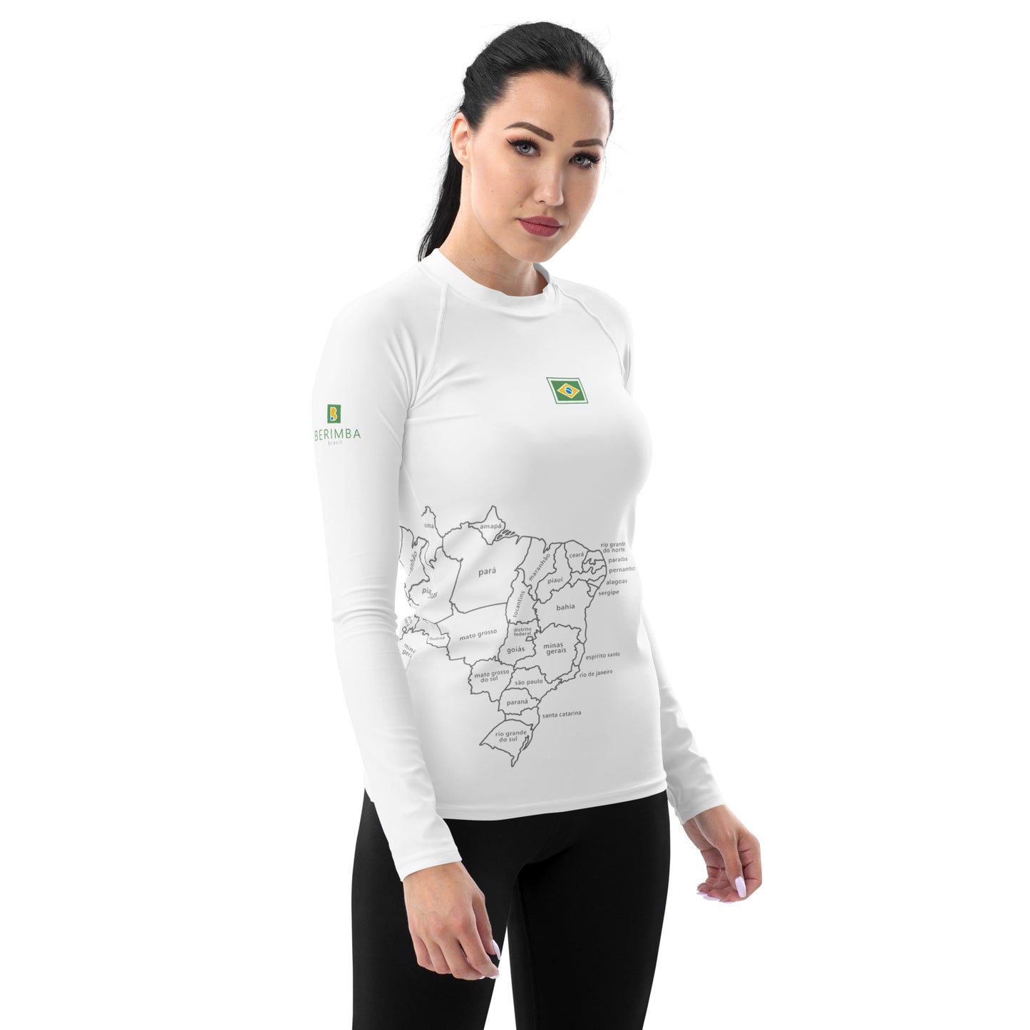 Lycra UV de Playa-Surf - Brasil Map - Gurias