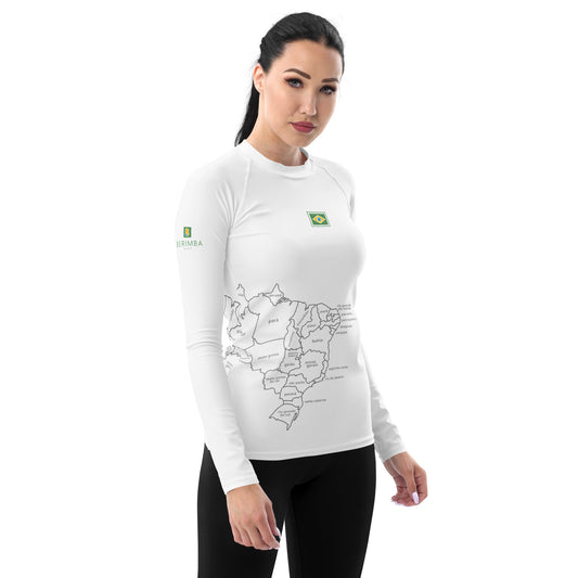 Lycra UV de Playa-Surf - Brasil Map - Gurias