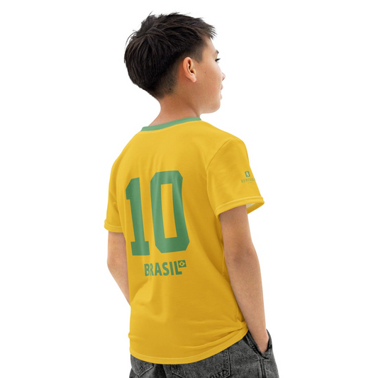 Camiseta Juvenil - Brasil é Camisa 10 – Vamos | Berimba