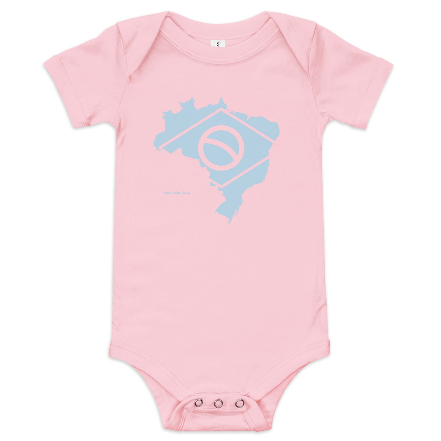 Baby Bodysuit - Brazil Map - 100% Cotton - Brazilian Regional Clothing | Berimba