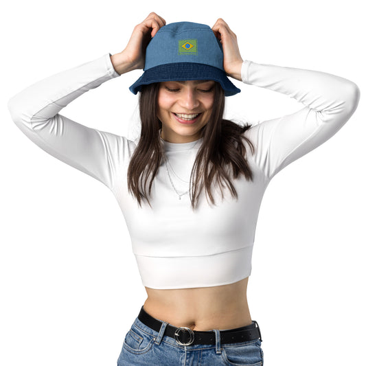 Sombrero de pescador Bucket - Jeans - Brasil Grife Flag
