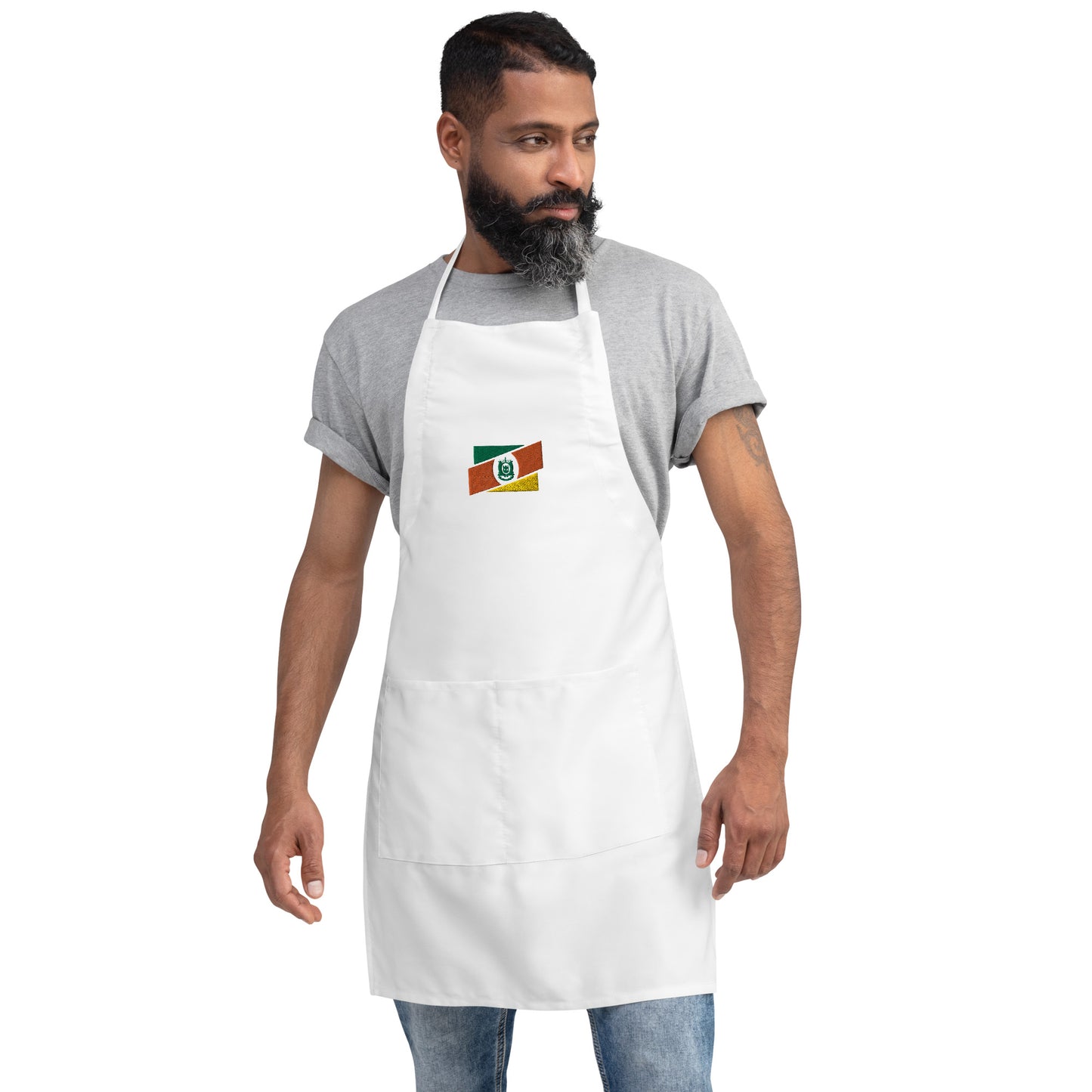 BBQ Apron - Brazuca Abroad - Gaucho Barbecuer - RS Tri Legal - Brazilian Regional Clothing | Berimba