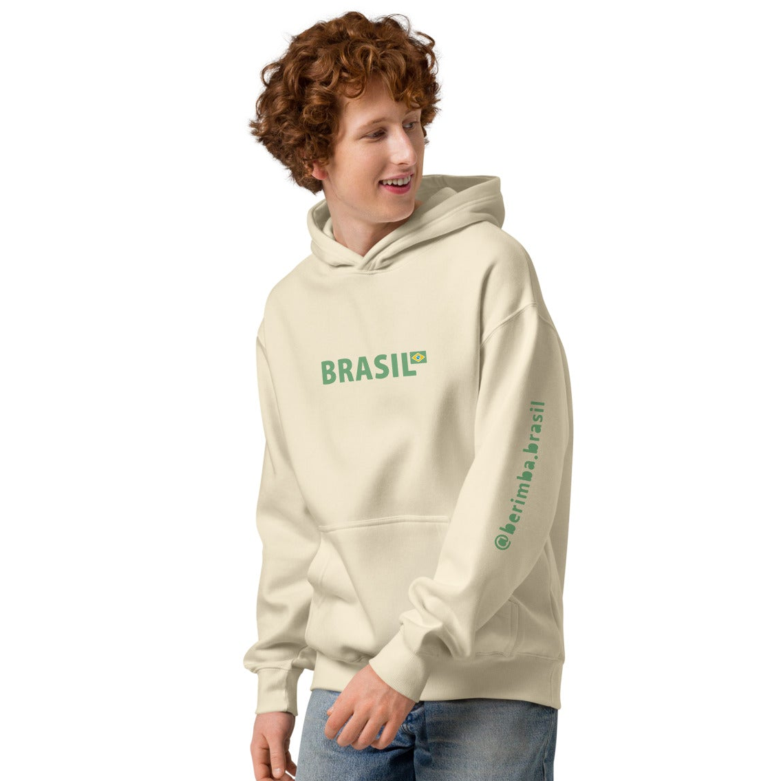 Oversized Sweatshirt - Minimalist - Brazil Fan | Berimba
