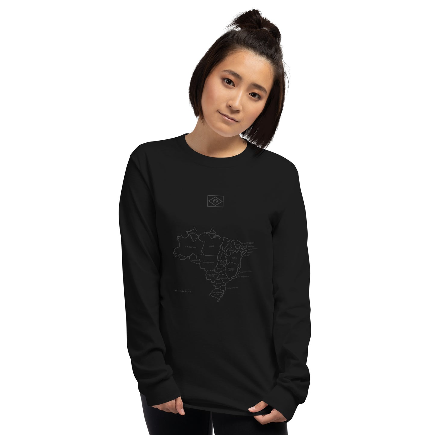Sweatshirt / Sweater - Brazil Map in Lines - unisex - Brazilian Regional Clothing | Berimba