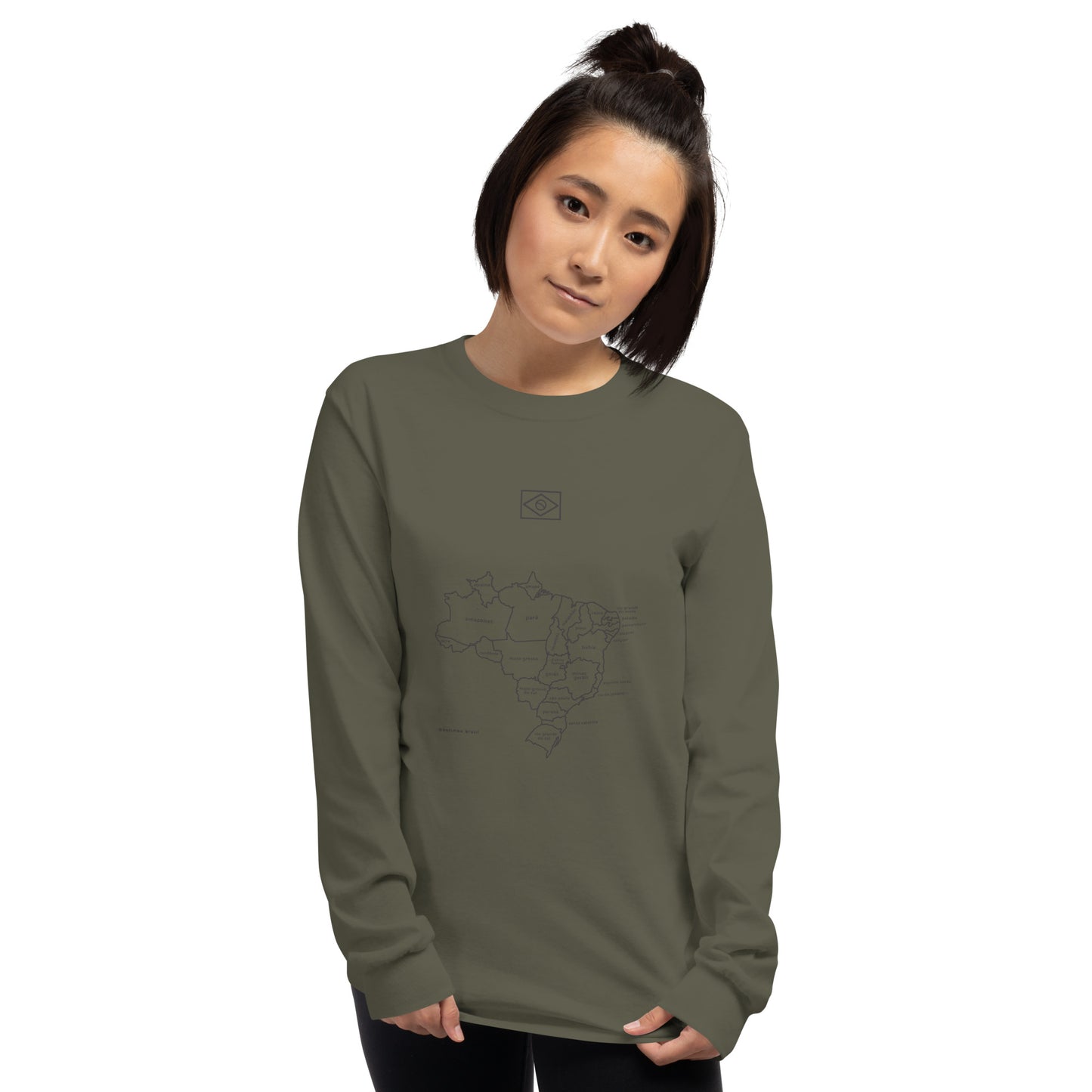 Sweatshirt / Sweater - Brazil Map in Lines - unisex - Brazilian Regional Clothing | Berimba