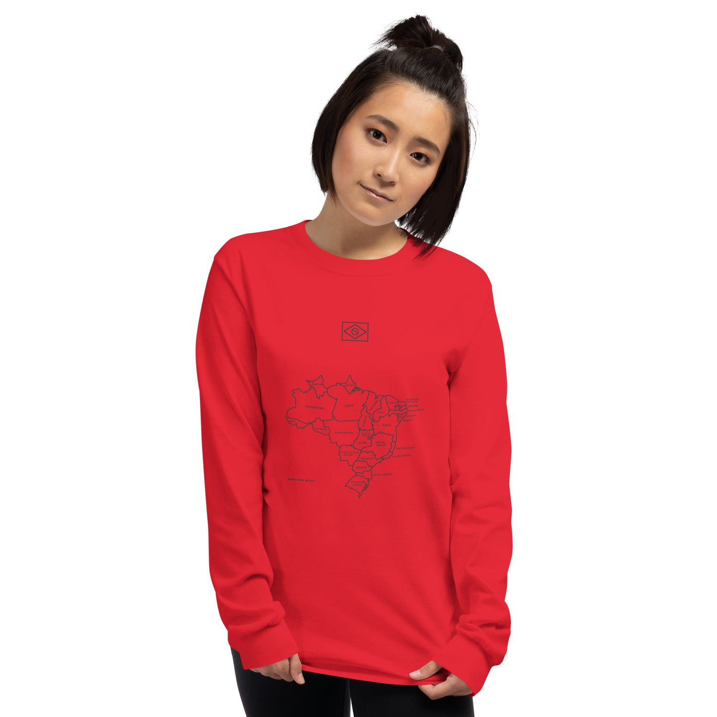 Sweatshirt / Sweater - Brazil Map in Lines - unisex - Brazilian Regional Clothing | Berimba