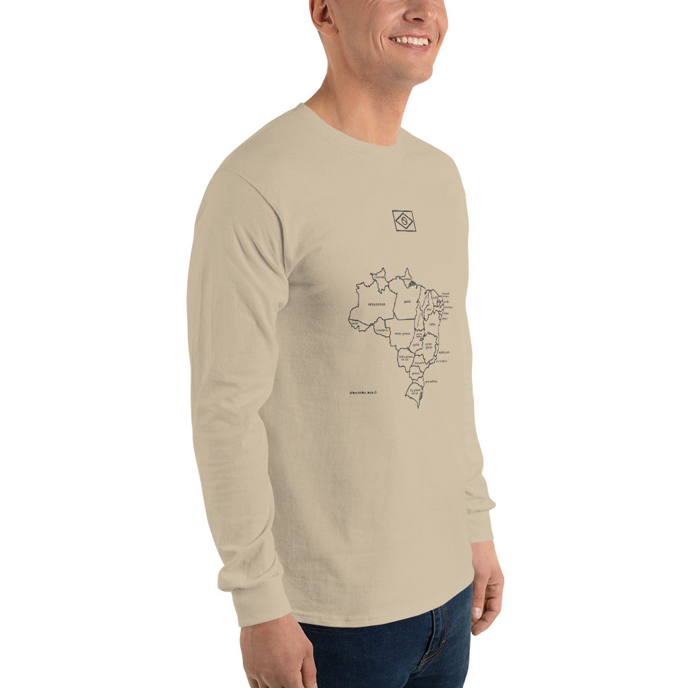 Sweatshirt / Sweater - Brazil Map in Lines - unisex - Brazilian Regional Clothing | Berimba