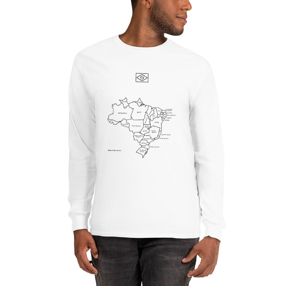 Sweatshirt / Sweater - Brazil Map in Lines - unisex - Brazilian Regional Clothing | Berimba
