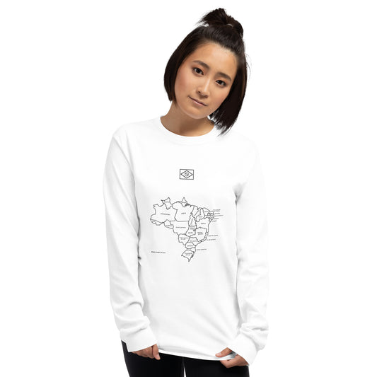 Sudadera / Suéter - Mapa de Brasil en Líneas - unisex