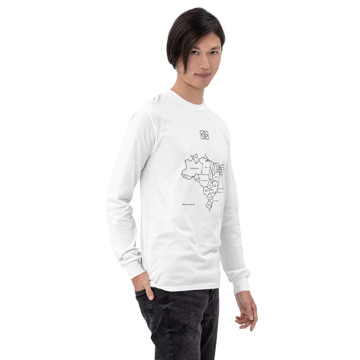 Sweatshirt / Sweater - Brazil Map in Lines - unisex - Brazilian Regional Clothing | Berimba