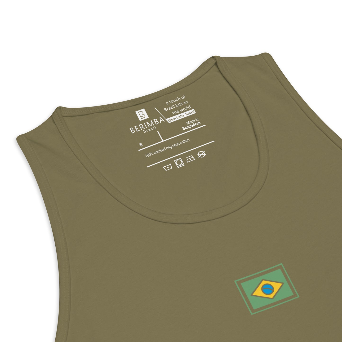 Camiseta sin mangas prémium - Mapa de Brasil y sus estados