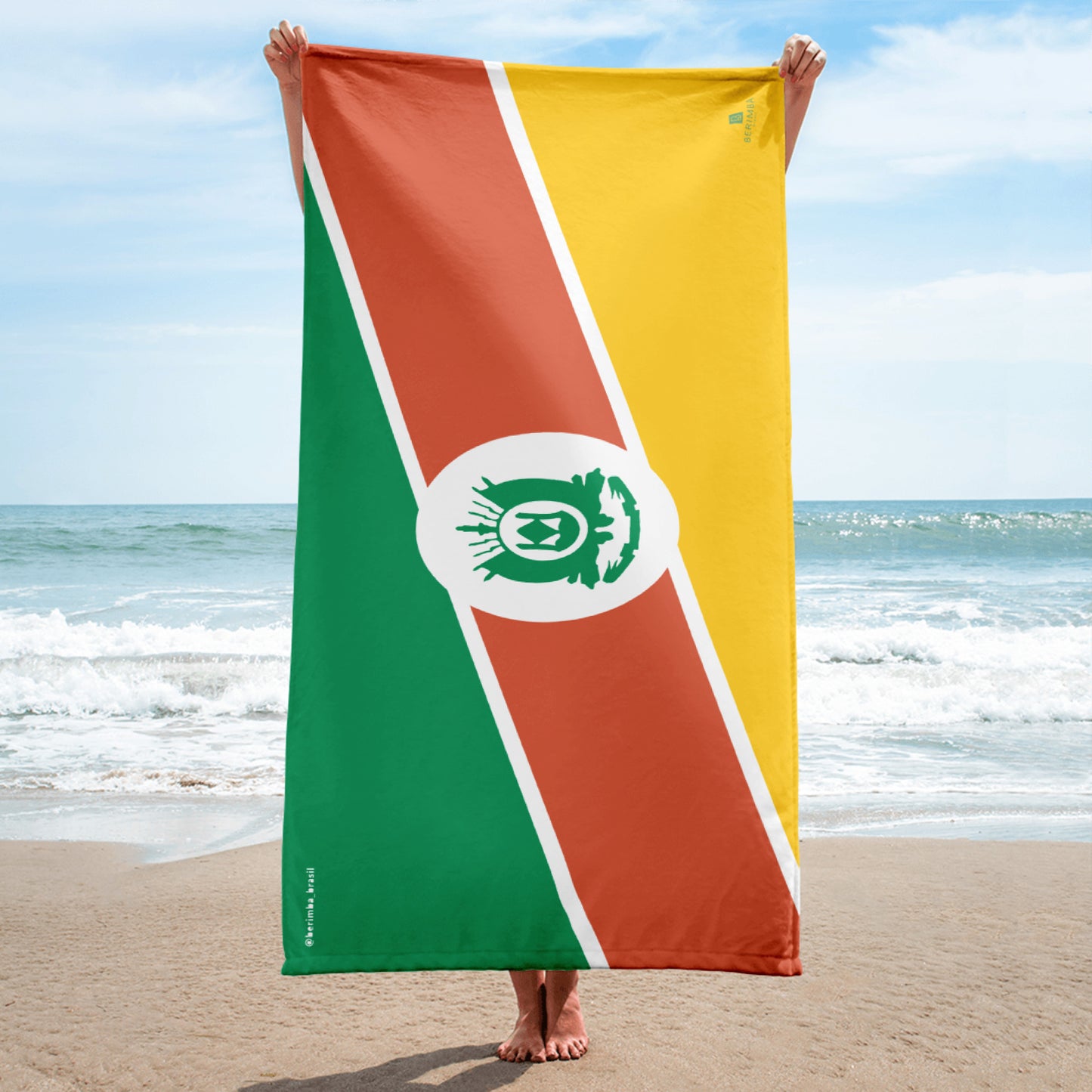 Towel/Sarong - Rio Grande do Sul Flag - Brazil-RS - 152x76cm Tri Legal - Brazilian Regional Clothing | Berimba
