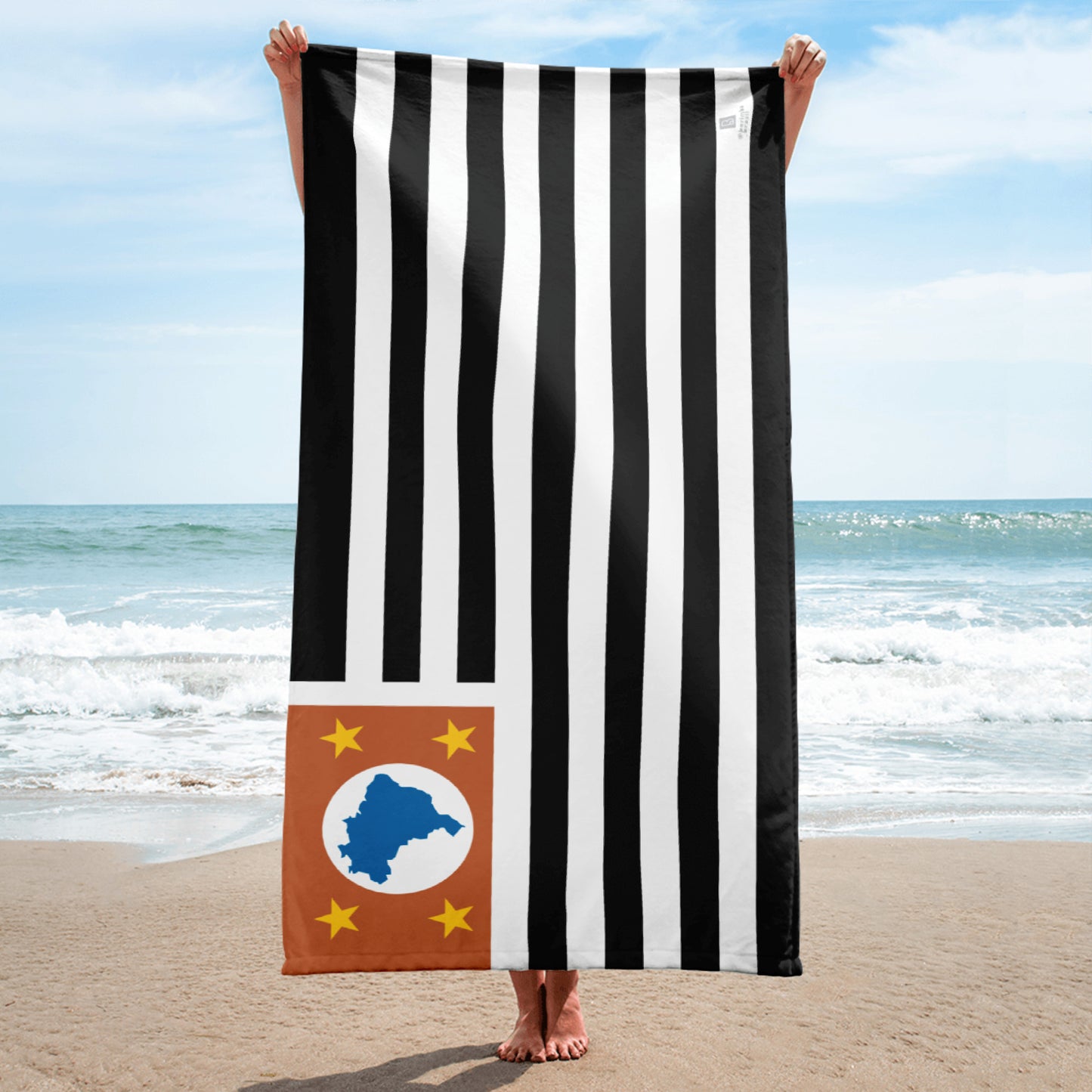 Towel/Sarong - São Paulo Flag - Paulistas - 152×76cm - Brazilian Regional Clothing | Berimba