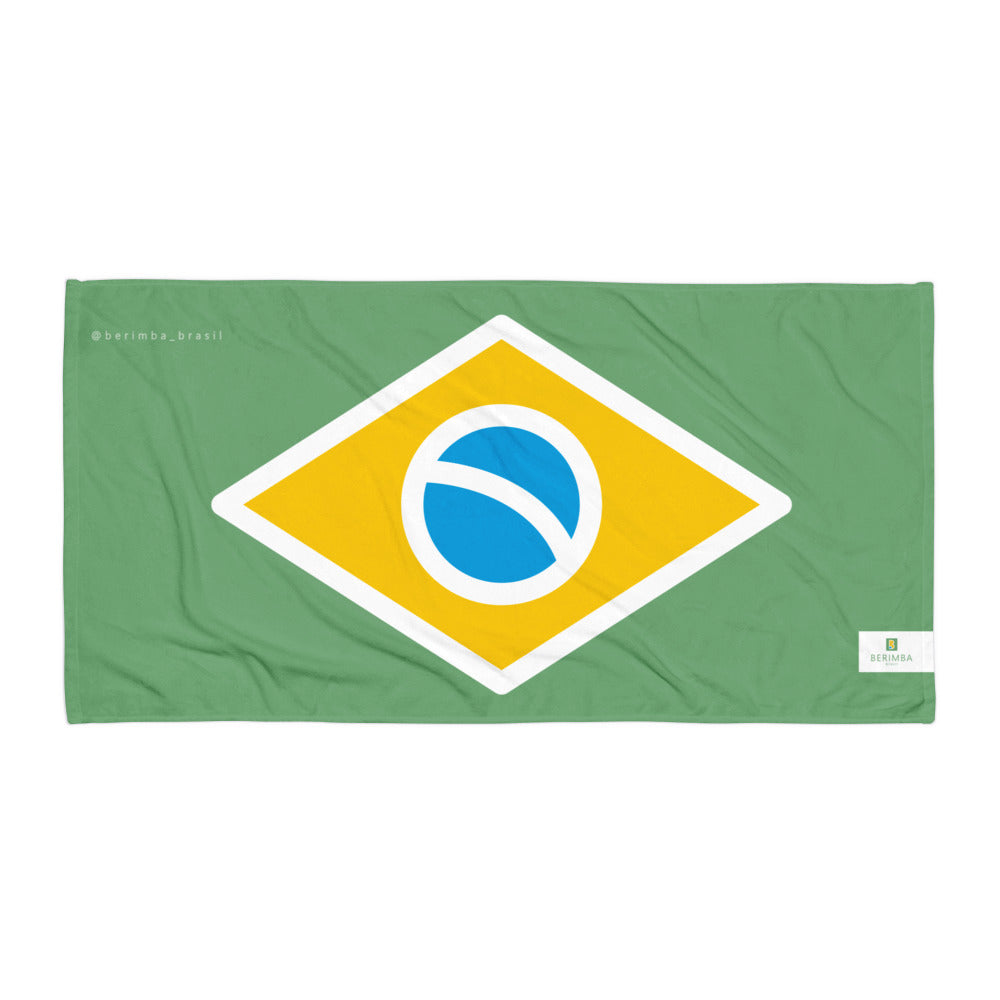 Toalla/Pareo - Bandera de Brasil - Marca Brasil Pelo Mundo - 152×76cm