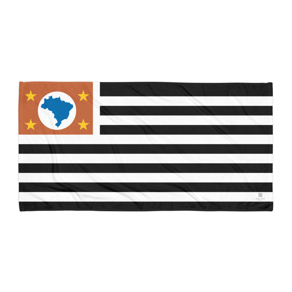 Towel/Sarong - São Paulo Flag - Paulistas - 152×76cm - Brazilian Regional Clothing | Berimba