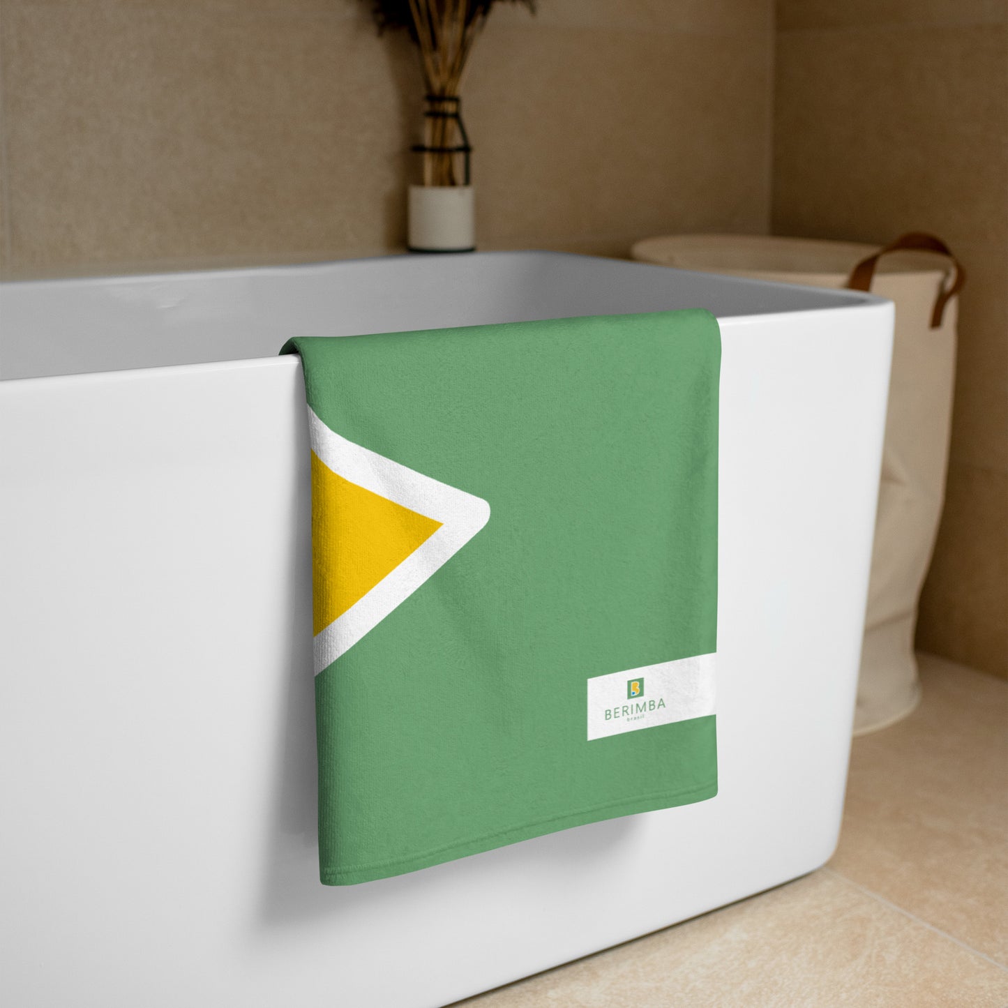 Toalla/Pareo - Bandera de Brasil - Marca Brasil Pelo Mundo - 152×76cm