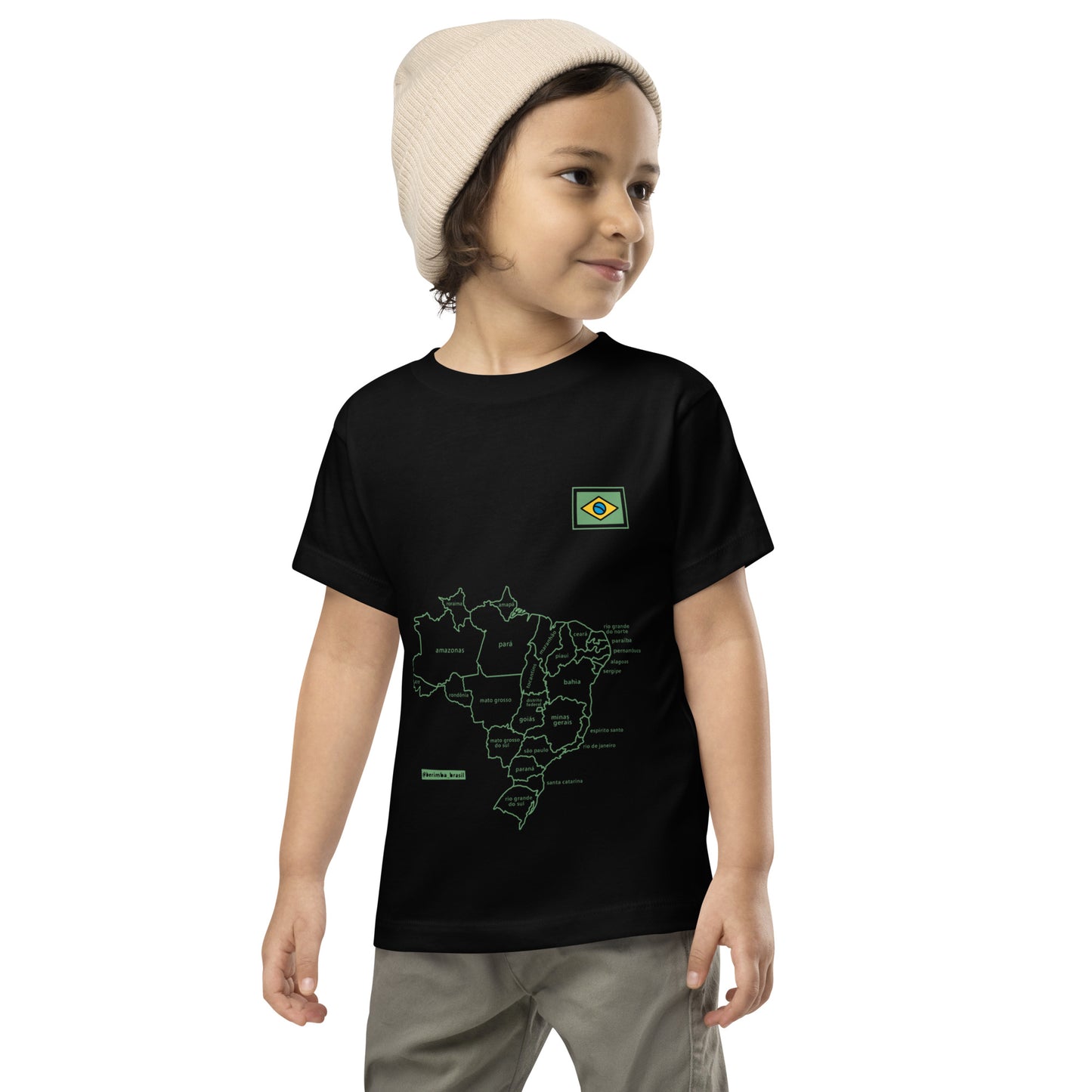Kids T-Shirt - Brazil Map - Unisex - Brazilian Regional Clothing | Berimba