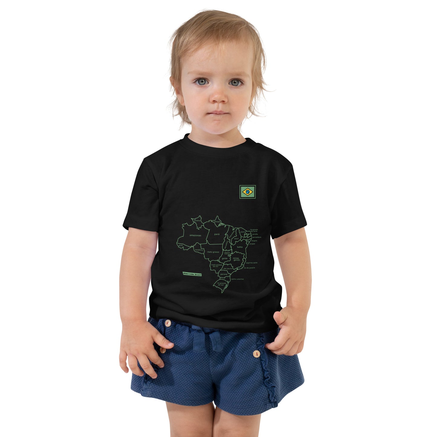Kids T-Shirt - Brazil Map - Unisex - Brazilian Regional Clothing | Berimba