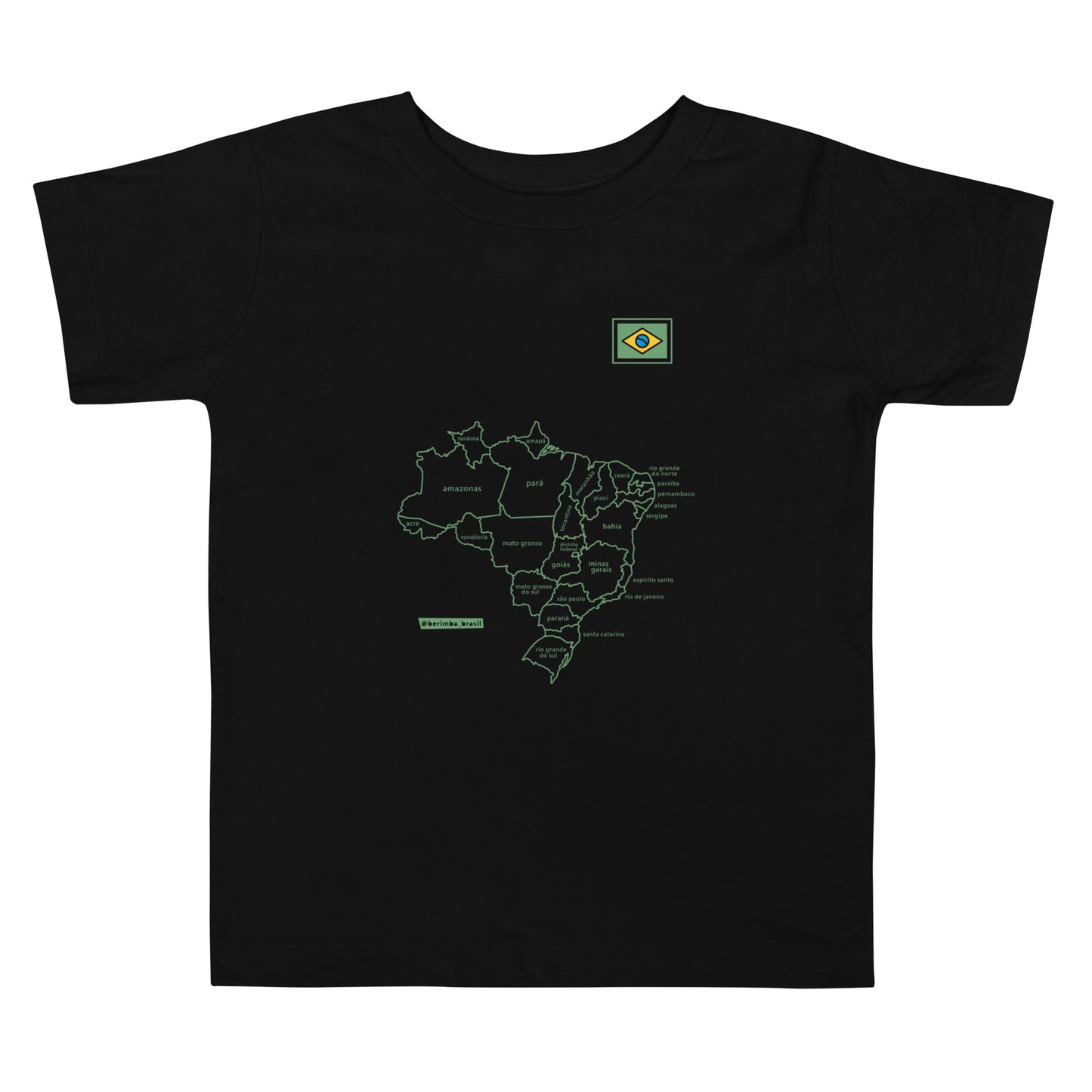 Kids T-Shirt - Brazil Map - Unisex - Brazilian Regional Clothing | Berimba
