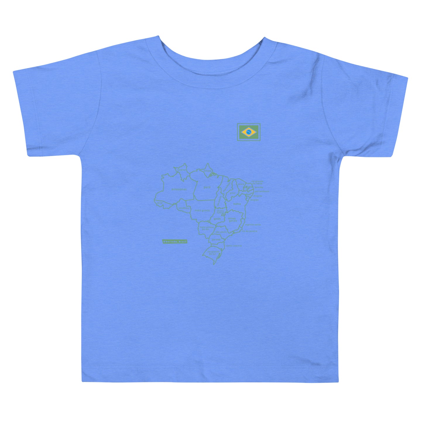 Kids T-Shirt - Brazil Map - Unisex - Brazilian Regional Clothing | Berimba