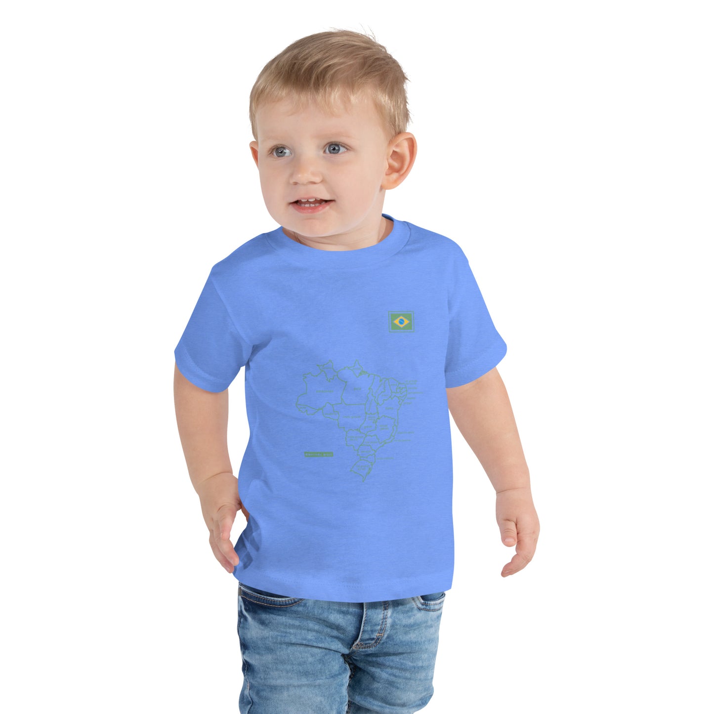 Kids T-Shirt - Brazil Map - Unisex - Brazilian Regional Clothing | Berimba