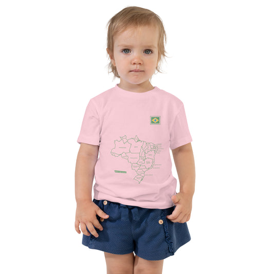 Kids T-Shirt - Brazil Map - Unisex - Brazilian Regional Clothing | Berimba