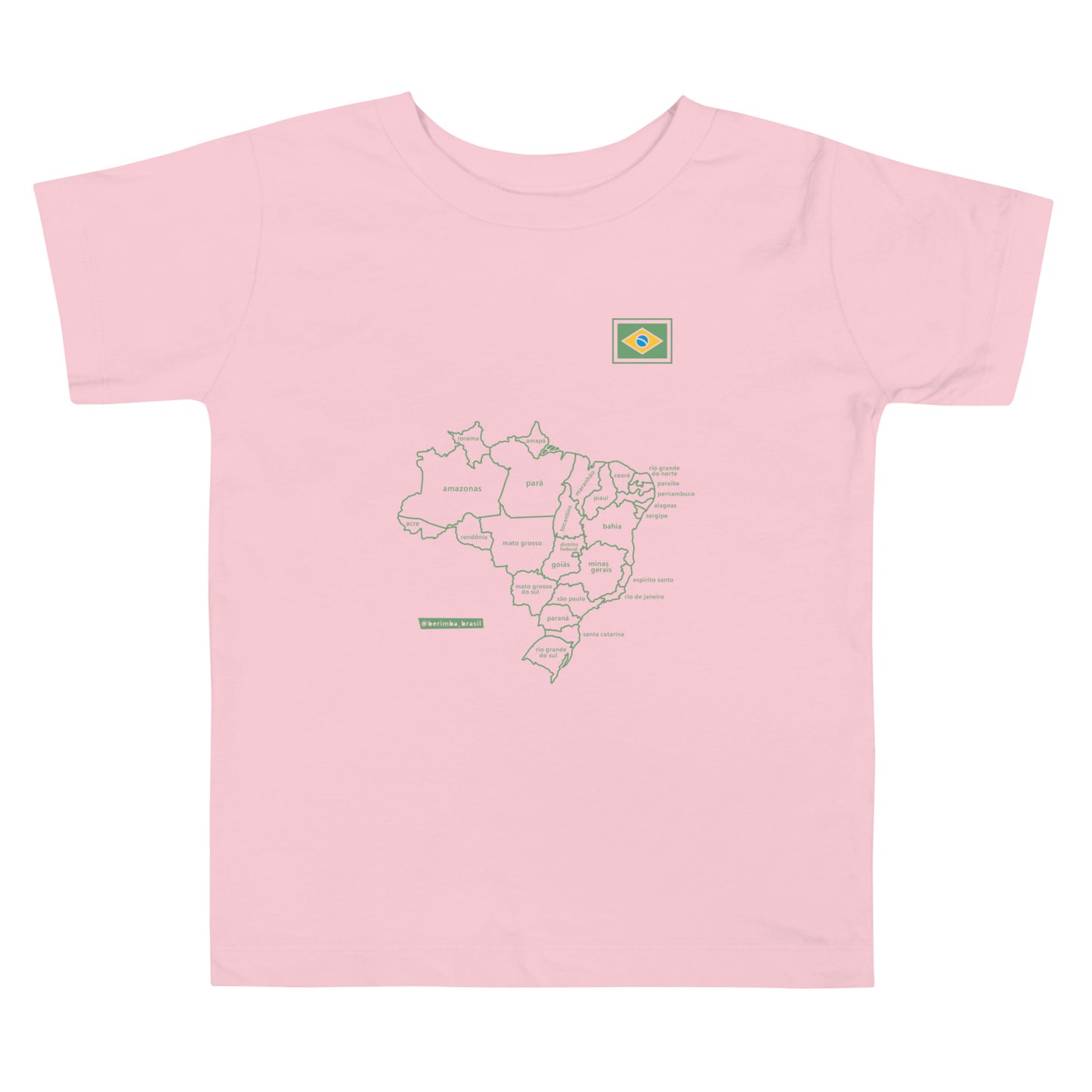 Kids T-Shirt - Brazil Map - Unisex - Brazilian Regional Clothing | Berimba
