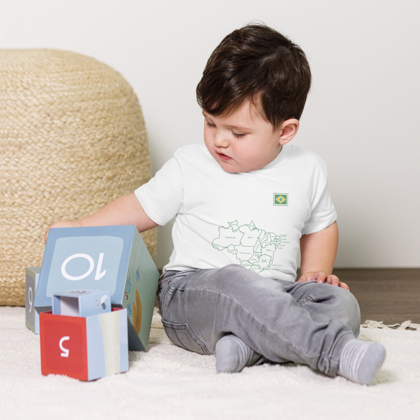 Kids T-Shirt - Brazil Map - Unisex - Brazilian Regional Clothing | Berimba