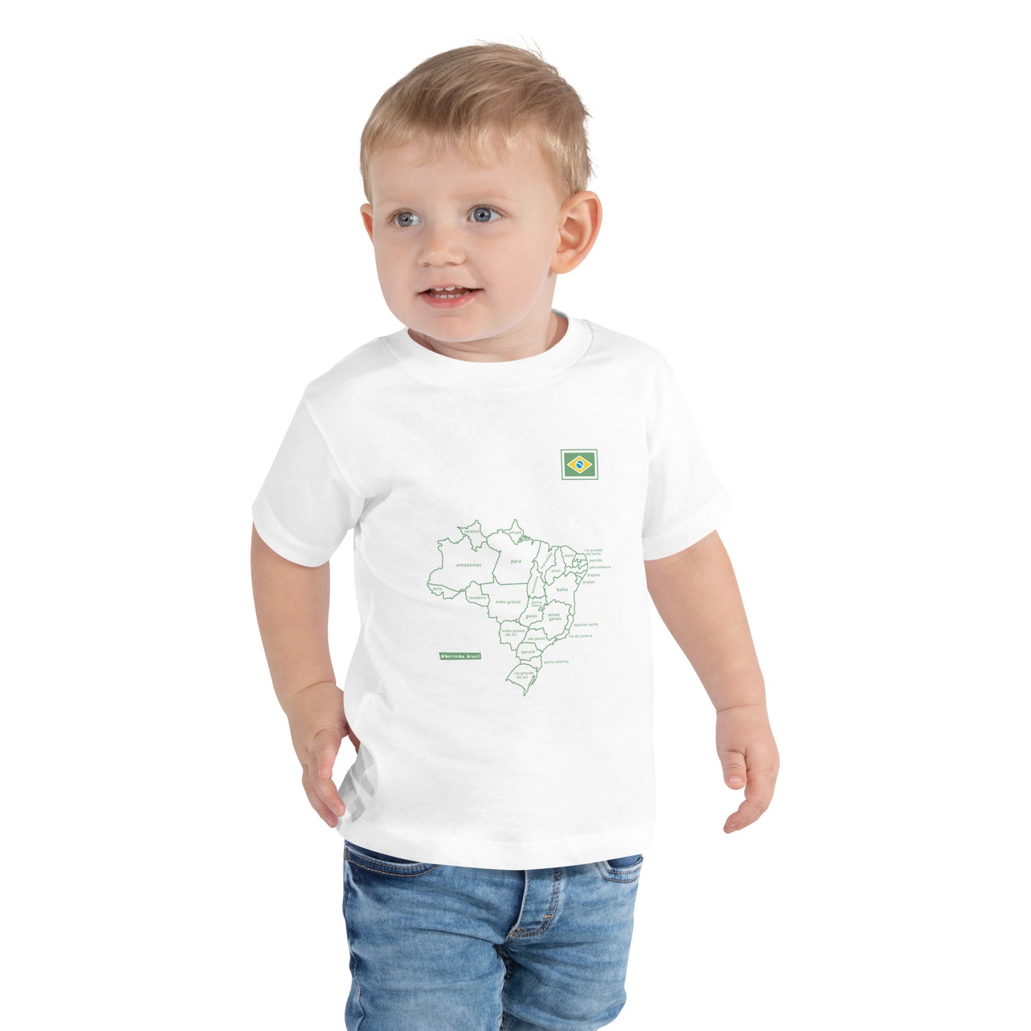Kids T-Shirt - Brazil Map - Unisex - Brazilian Regional Clothing | Berimba
