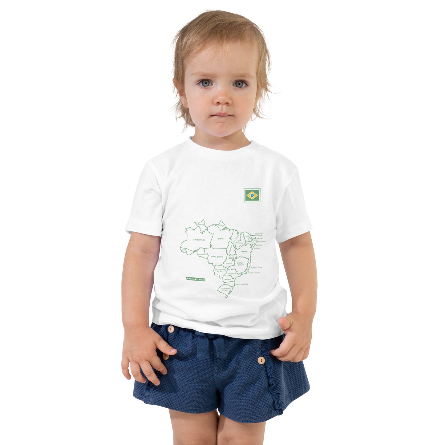 Kids T-Shirt - Brazil Map - Unisex - Brazilian Regional Clothing | Berimba