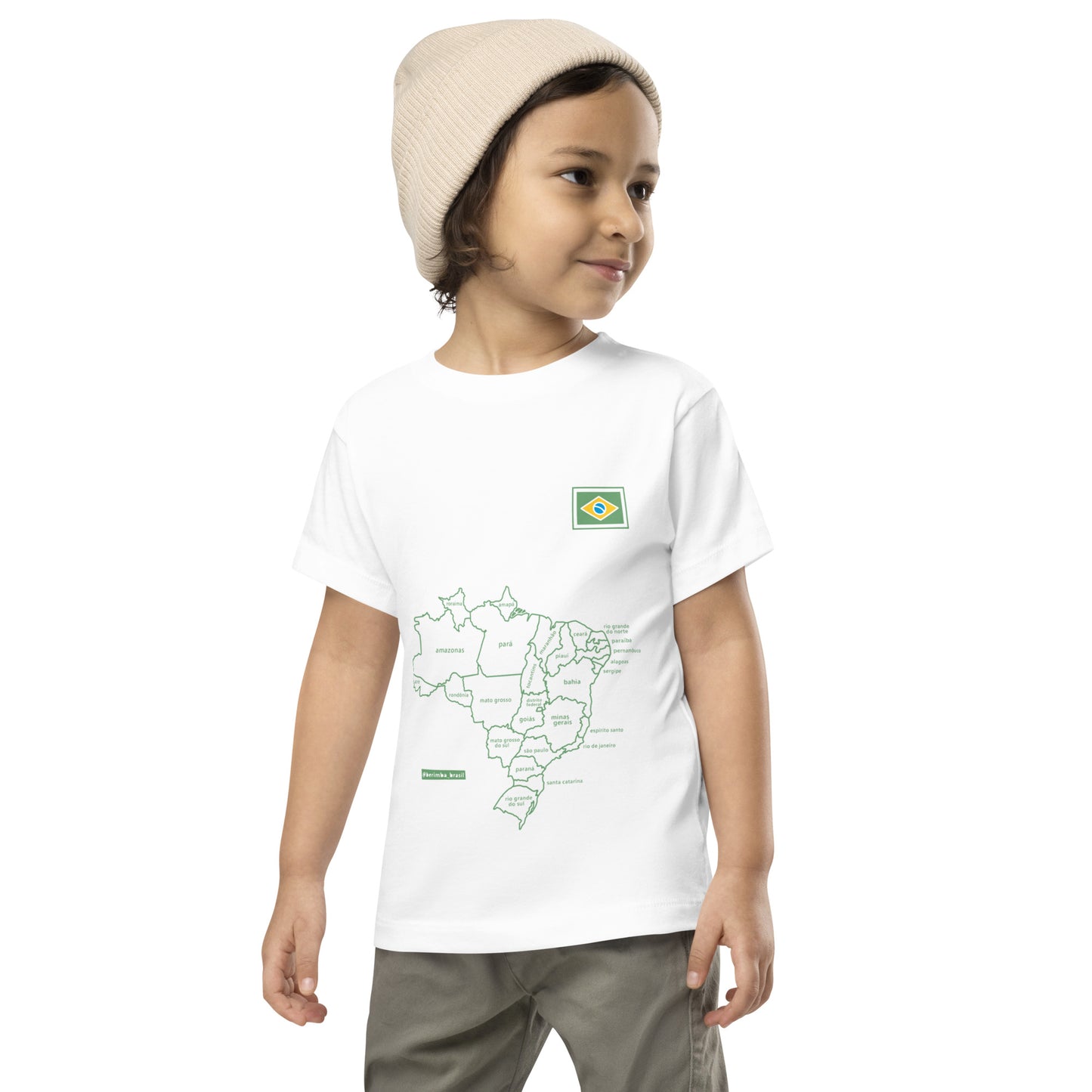 Kids T-Shirt - Brazil Map - Unisex - Brazilian Regional Clothing | Berimba