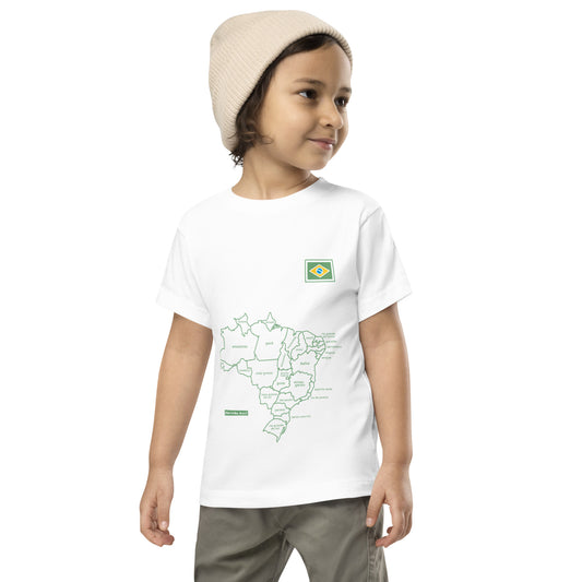 Kids T-Shirt - Brazil Map - Unisex - Brazilian Regional Clothing | Berimba