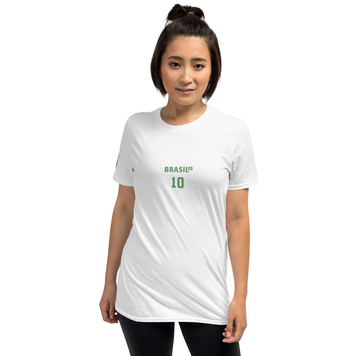 White Brazil vintage t-shirt Torcida Brasil é 10 — front view