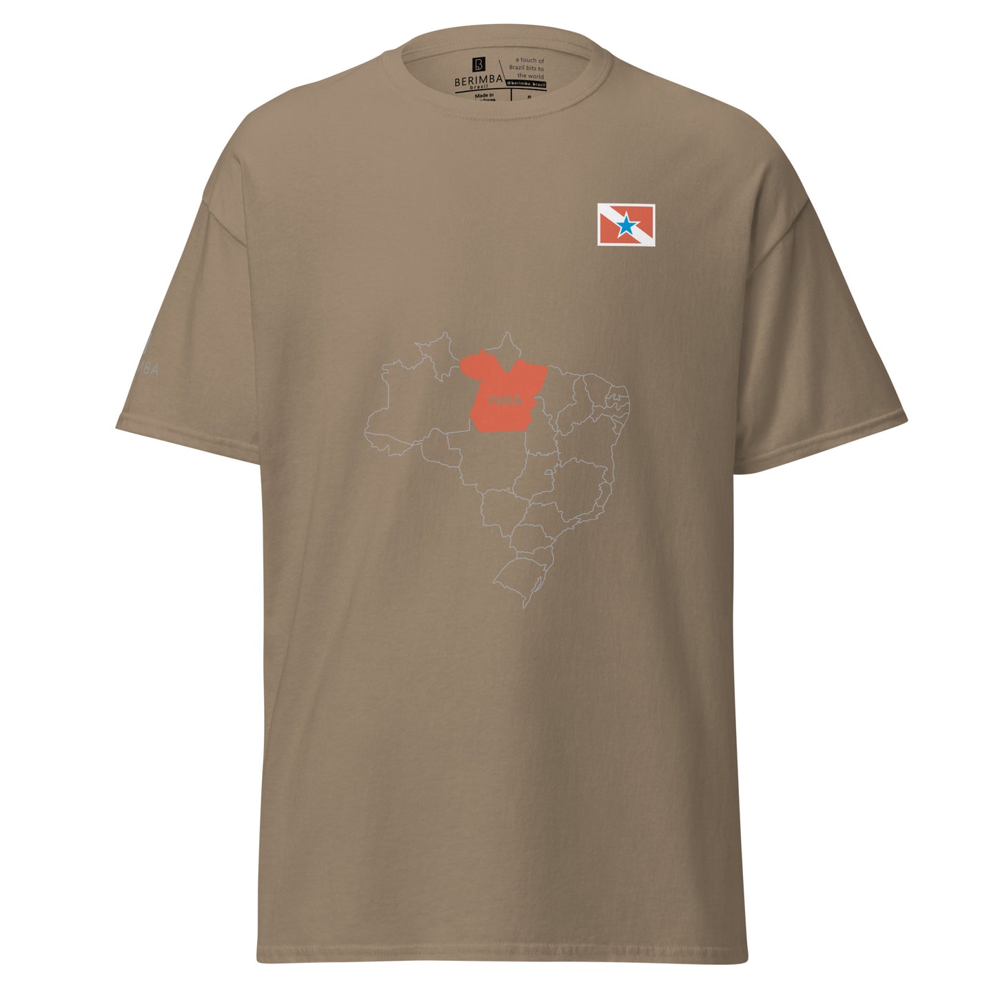 Camiseta Mapa Paraense - Bandeira do Estado do Pará - Brasil - unissex - Roupa Regional Brasileira | Berimba