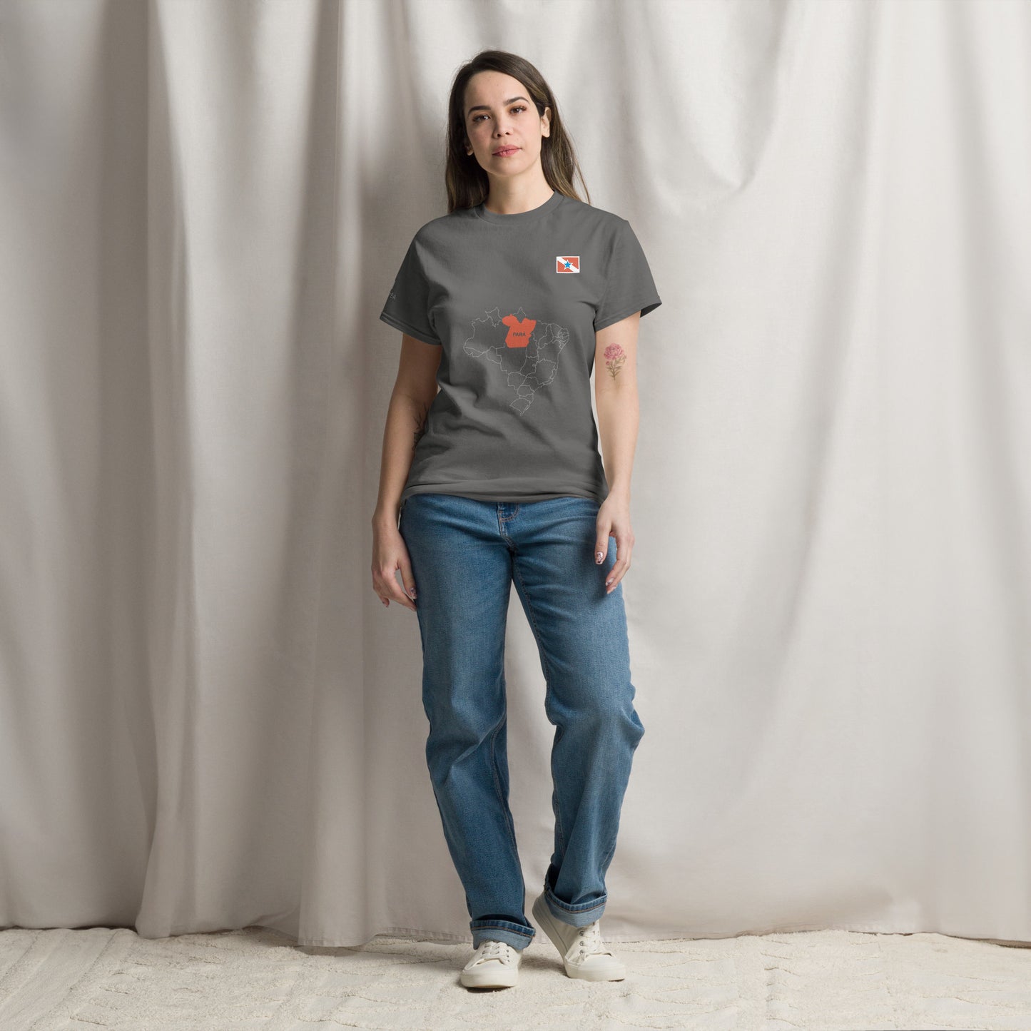 Camiseta Mapa Paraense - Bandeira do Estado do Pará - Brasil - unissex - Roupa Regional Brasileira | Berimba