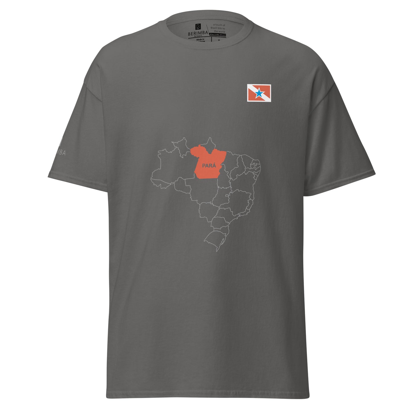 Camiseta Mapa Paraense - Bandeira do Estado do Pará - Brasil - unissex - Roupa Regional Brasileira | Berimba